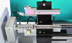 Tighten the syringe into the chip enclosure on e-VROC