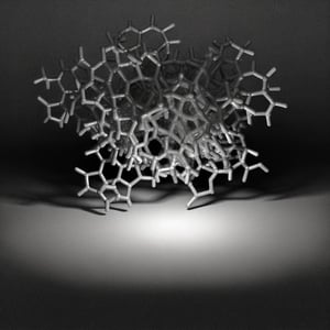 polymer with a solid background