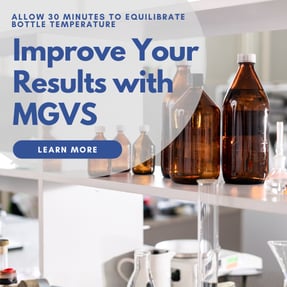 Allow medical grade viscosity standard (MGVS)  to equilibrate temperature CTA