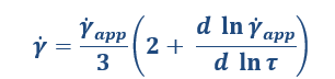 Shear Rate at the wall