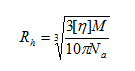Hydrodynamic Radius Equation