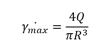 Maximum Shear Rate