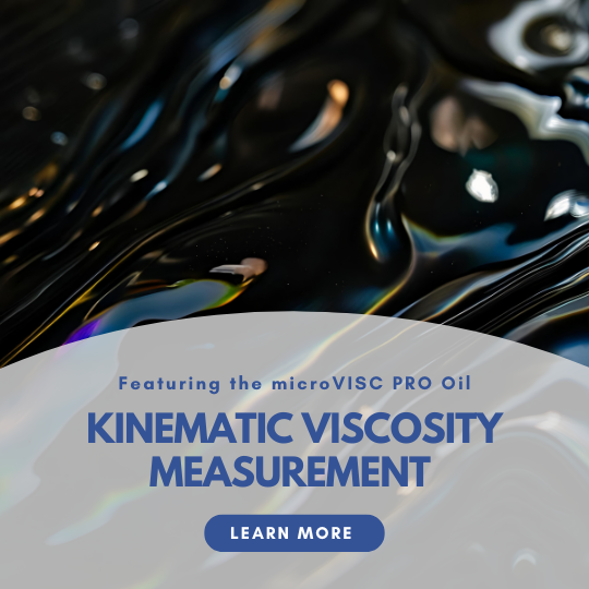 Kinematic Viscosity Measurement with microVISC PRO Oil Webinar CTA Tile