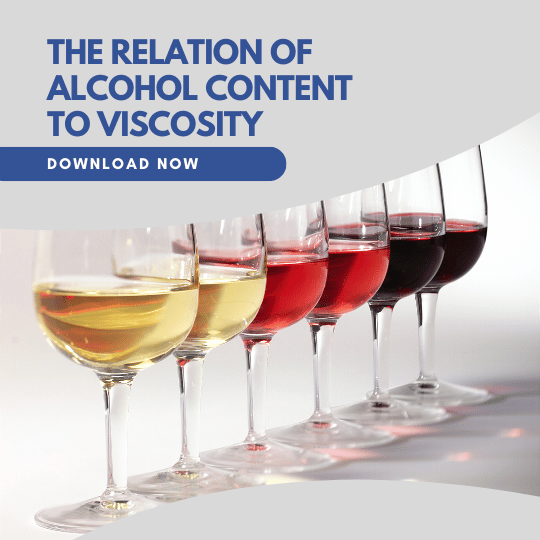 The relation of alcohol content to viscosity in wine App Note Tile